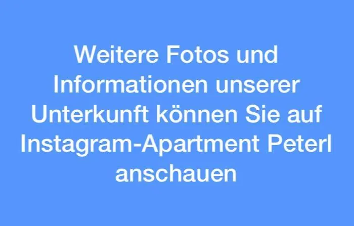 Apartamento Peterl *
